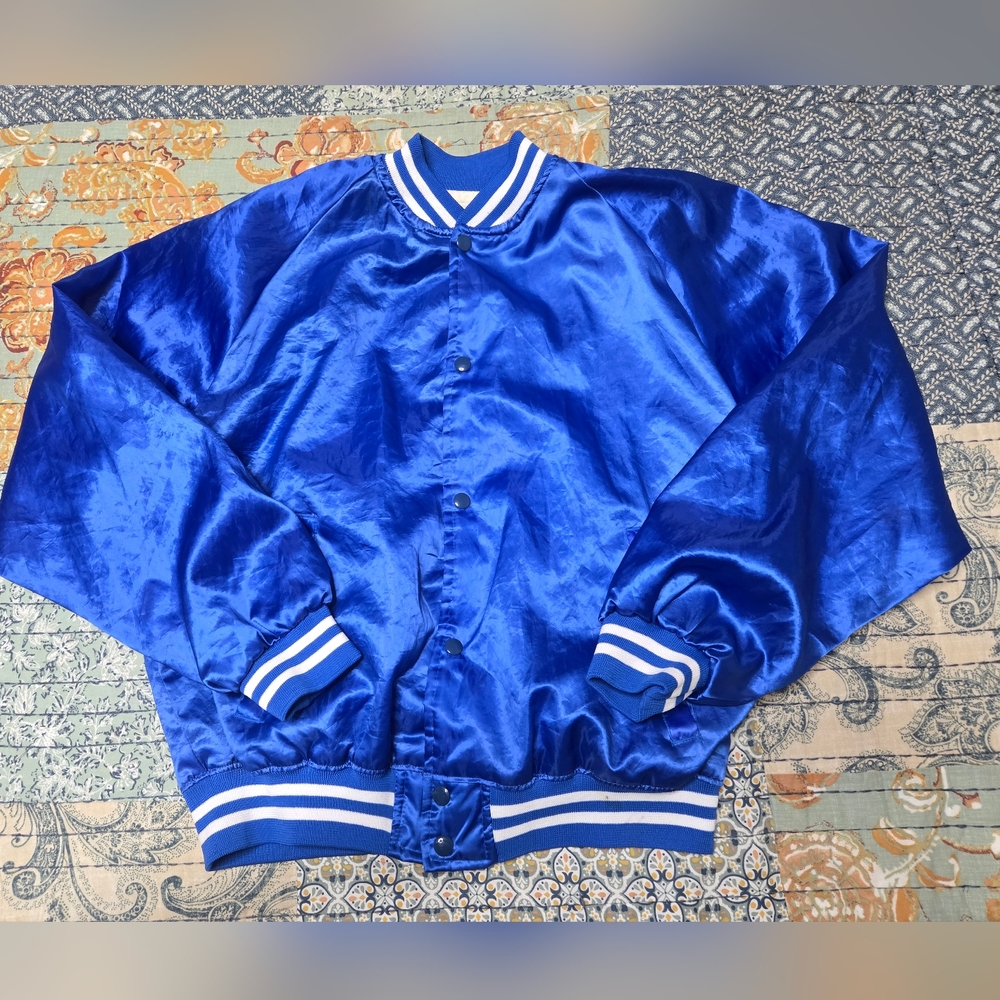 Vintage MVP Corp Canon Jacket 1995 Blue Mens Size L